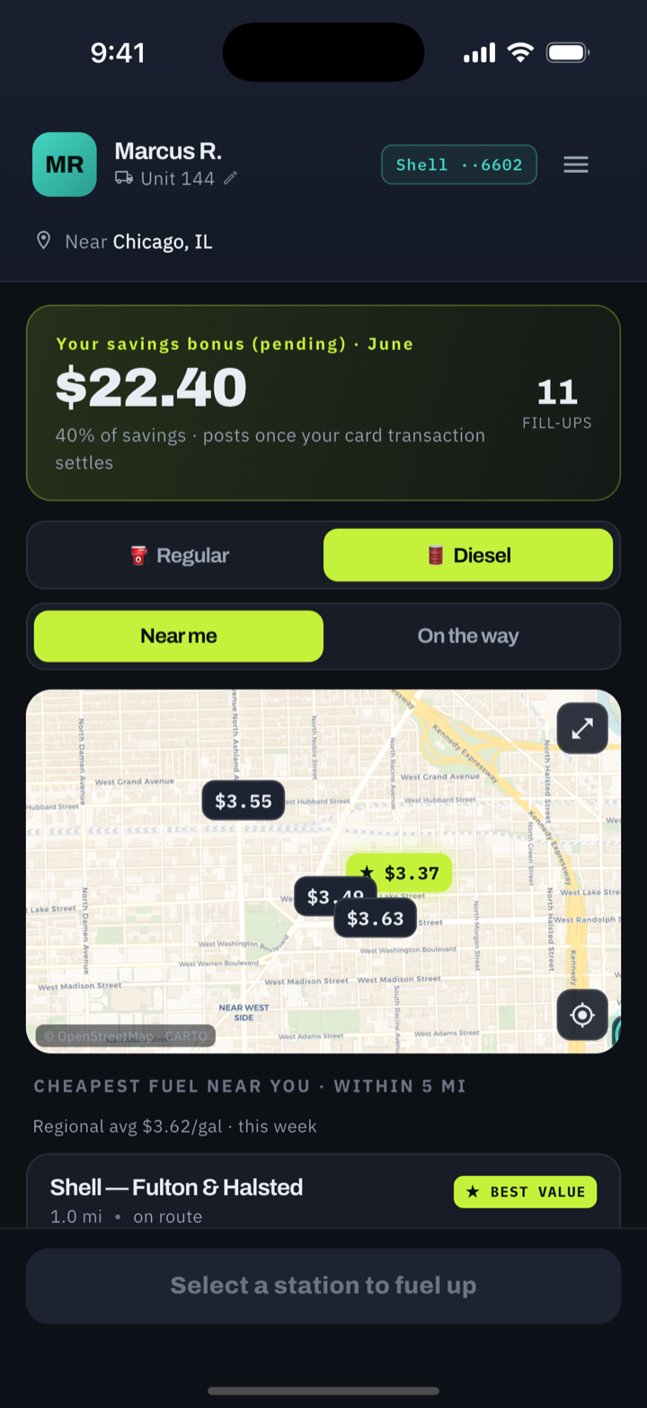 Diesel mode, diesel prices and baselines